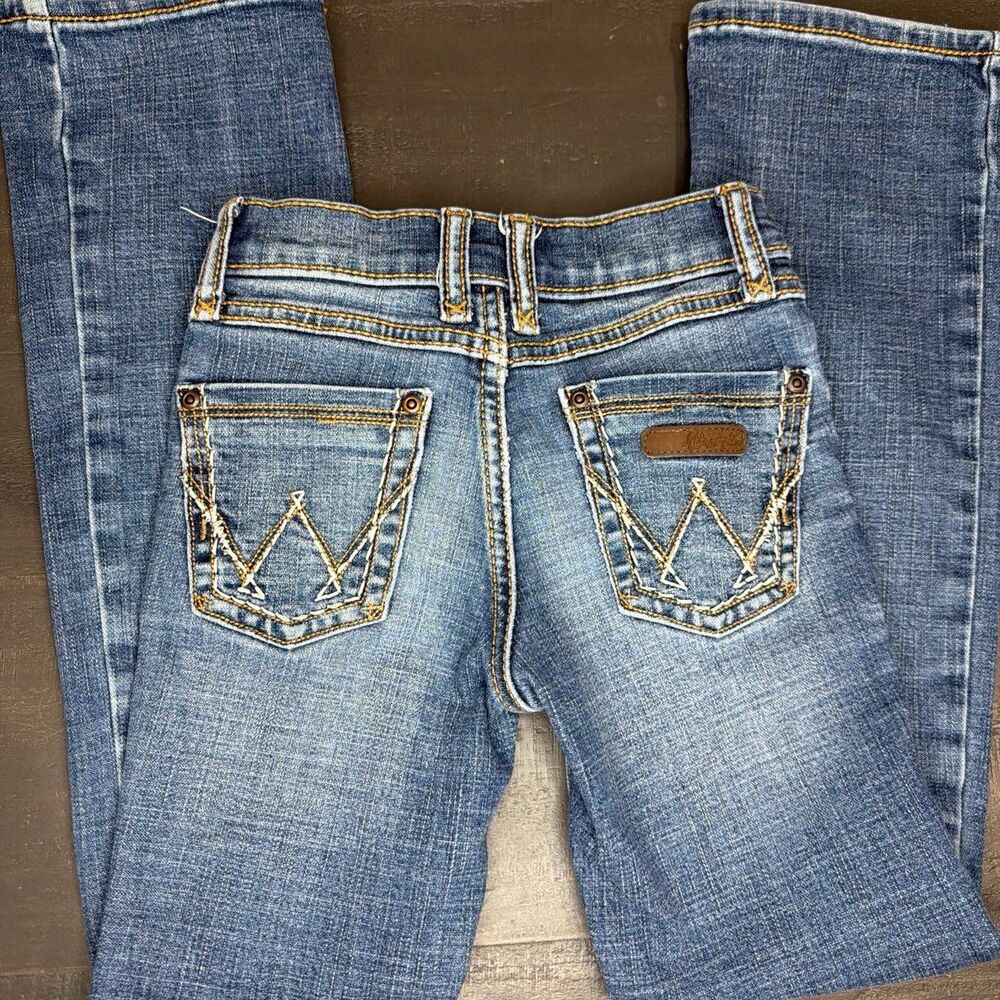 Wrangler Boot Cut Jeans Girls Size 7 Slim